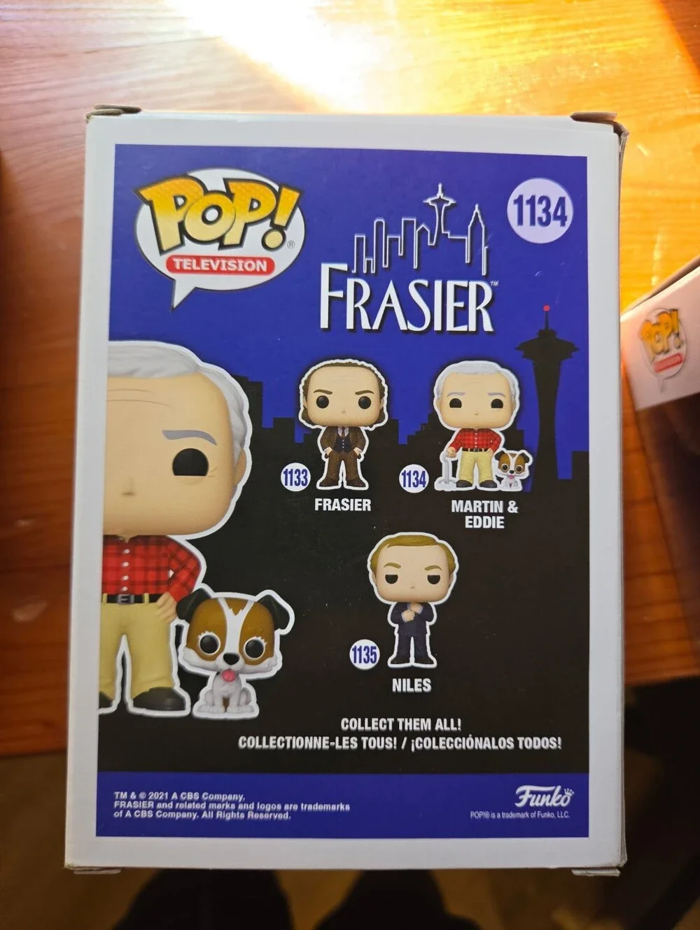 New in boxes 3 piece funko pop Frasier collection#1133 #1134 #1135